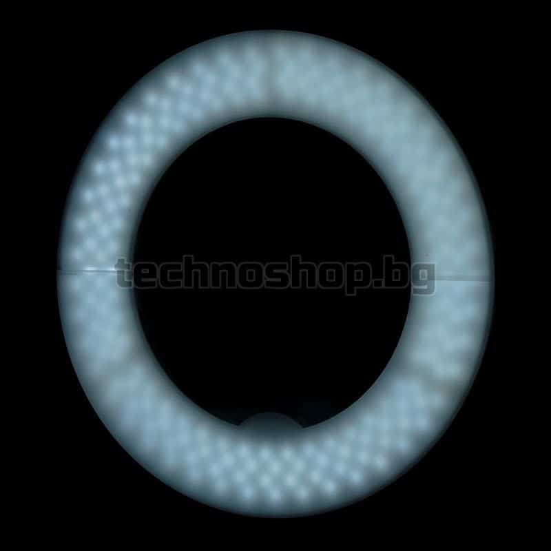 Кръгла LED лампа - бяла 10" 8W – снимка 10