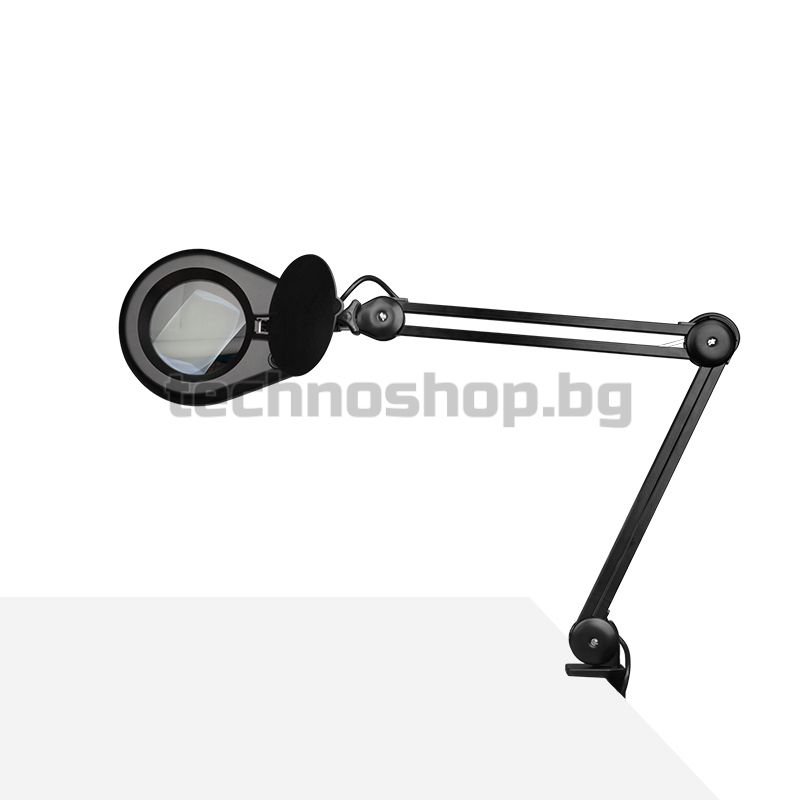 Лампа лупа - черна с държач на винт LED Eco – снимка 6