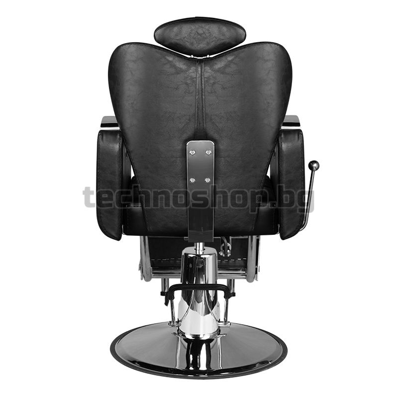 Бръснарски стол - черен Hair System SM107 – снимка 4