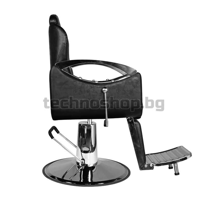 Бръснарски стол - черен Hair System SM107 – снимка 5