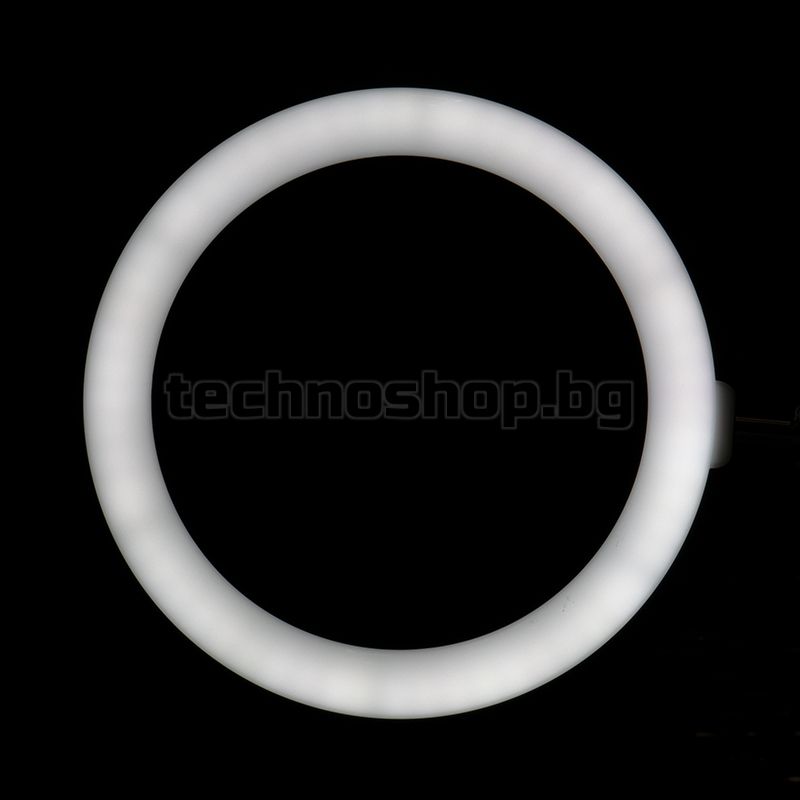 Кръгла LED лампа с държач - черна 10" 8W – снимка 5