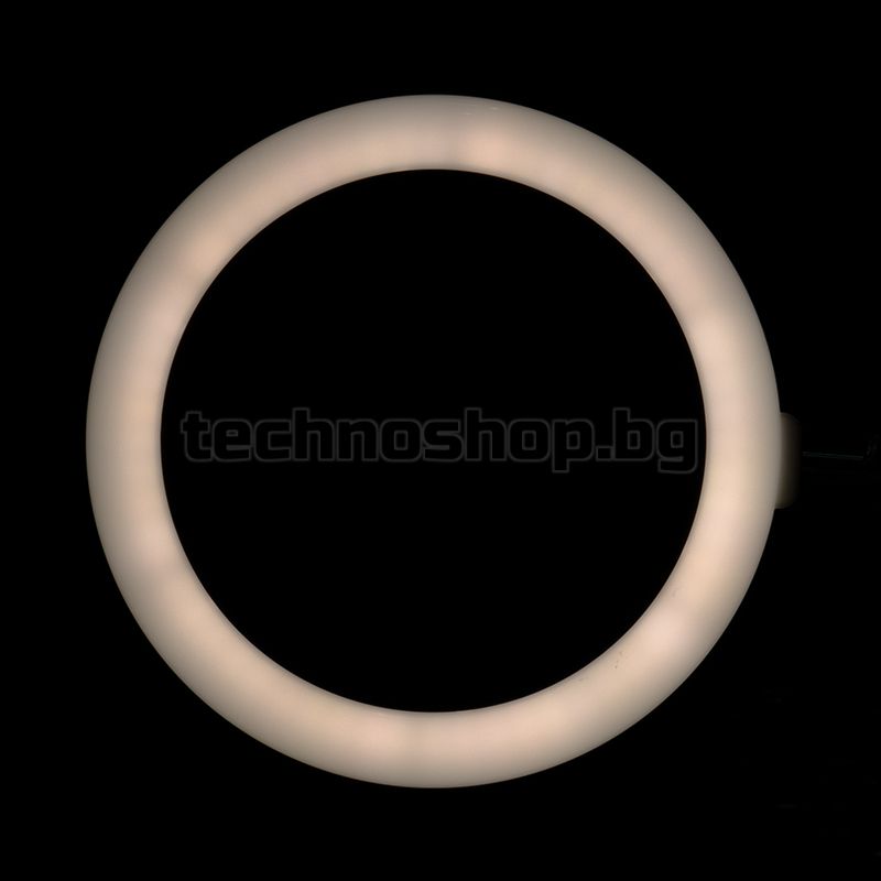 Кръгла LED лампа с държач - черна 10" 8W – снимка 7