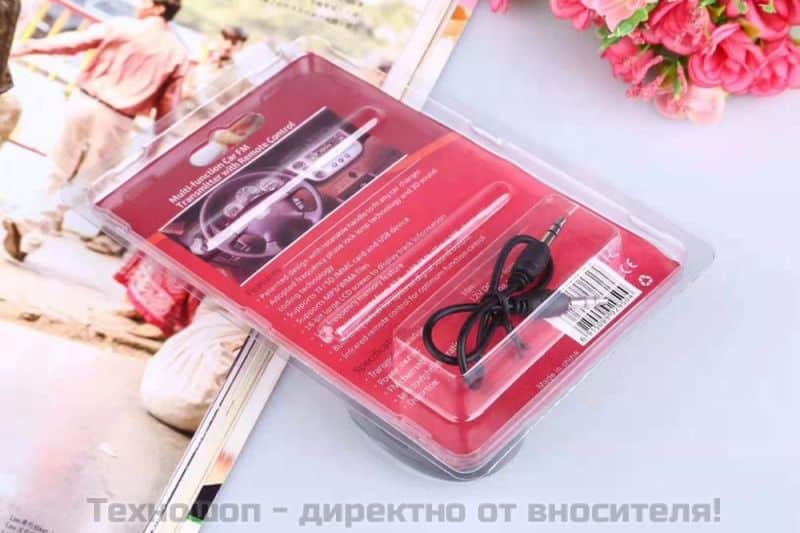 Универсален FM трансмитер с USB, AUX и карта памет – снимка 2