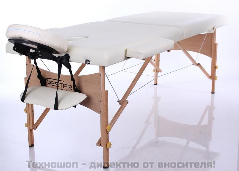 МАСАЖНА КУШЕТКА "Restpro Classic -2" (цветове: кремав, бежов, черен, червен, син, синьо-зелен, лилав, винено червен) – снимка 2