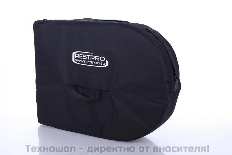 ТРИ СЕКТОРНА КОЗМЕТИЧНА КУШЕТКА "Restpro VIP Edition OVAL 3" (цвят – кремав и черен) – снимка 3