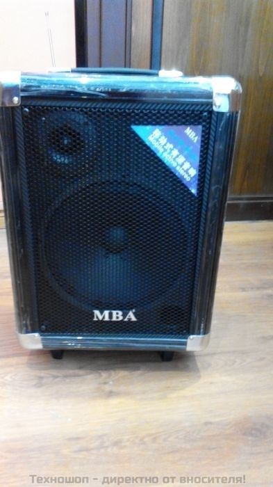 "MBA S-10" - КАРАОКЕ УРЕДБА С БЕЗЖИЧЕН МИКРОФОН, ВГРАДЕН АКУМУЛАТОР и МП3 - ОТ SD КАРТА ИЛИ ФЛАШКА – снимка 2
