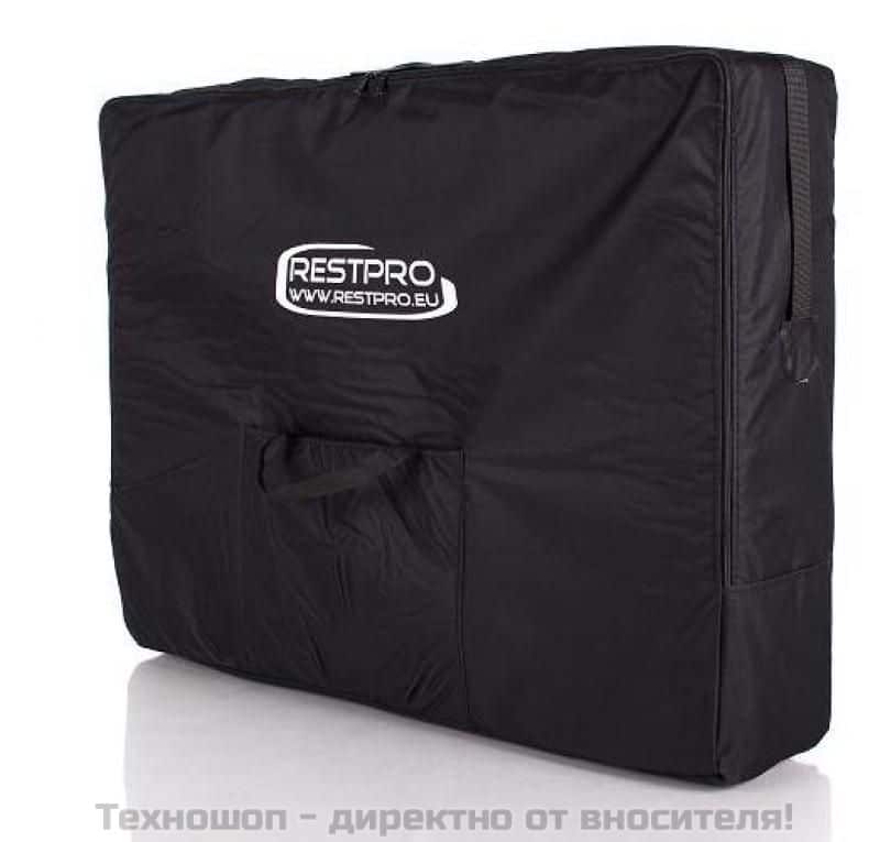 ТРИСЕКТОРНА МАСАЖНА КУШЕТКА "Restpro Classic -3" (цветове: кремав и черен) – снимка 4