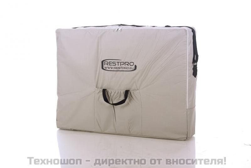ТРИСЕКТОРНА МАСАЖНА КУШЕТКА "Restpro Classic -3" (цветове: кремав и черен) – снимка 10