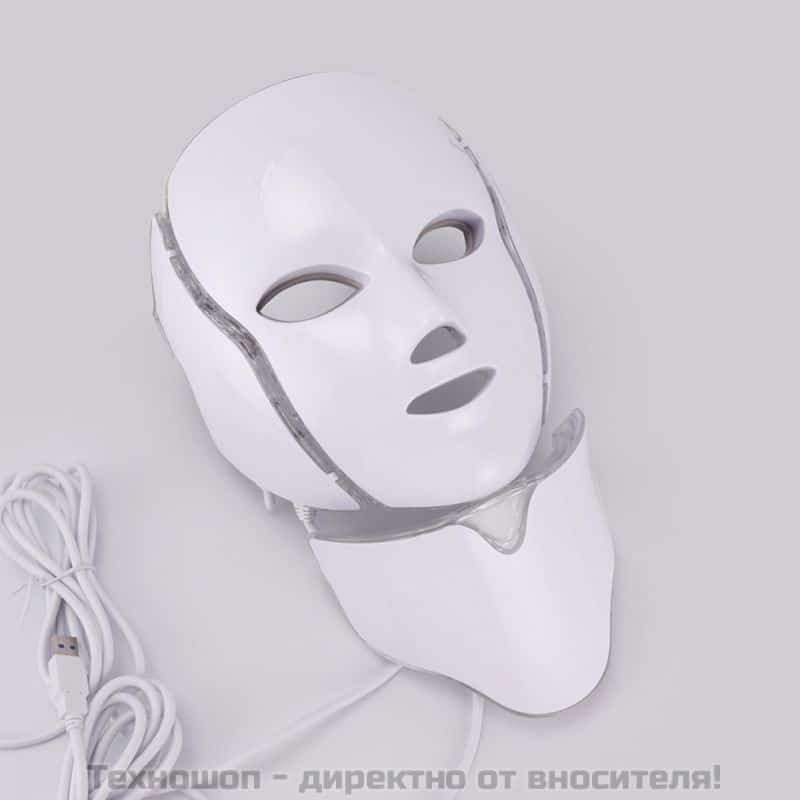 LED маска за лице и шия – снимка 2
