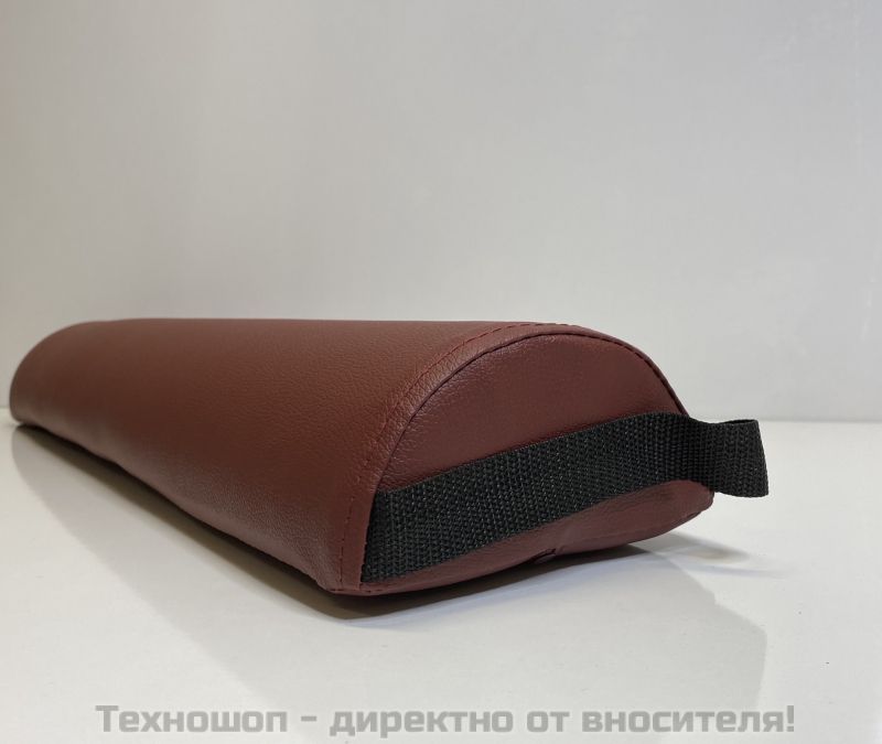 Полуцилиндрична възглавница - Винено-червен цвят – снимка 5