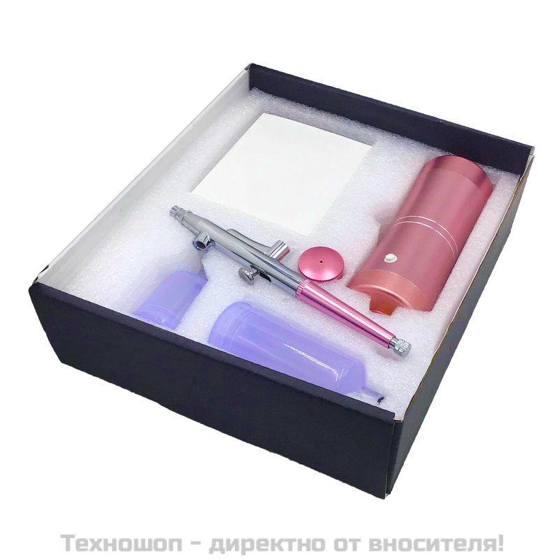 Мини кислороден спрей за кислородна мезотерапия Airbrush Pink – снимка 2