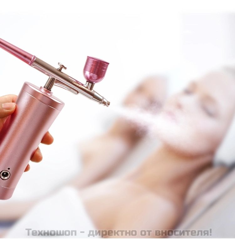 Мини кислороден спрей за кислородна мезотерапия Airbrush Pink – снимка 3