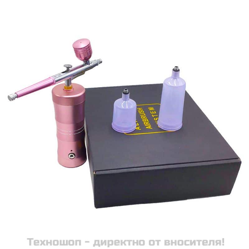 Мини кислороден спрей за кислородна мезотерапия Airbrush Pink – снимка 4