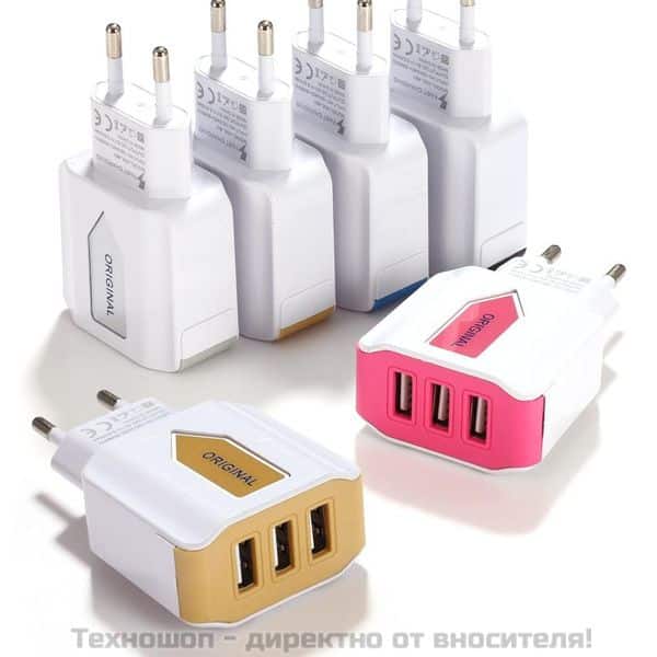 USB преходник с 3 извода директно към 220V – снимка 3