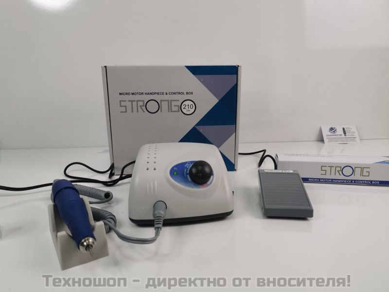Професионална eлектрическа пила за маникюр и педикюр Strong 210 – снимка 5
