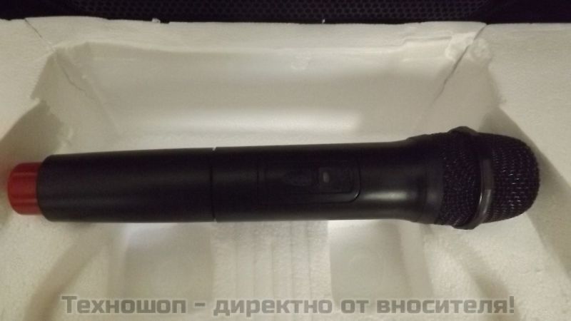 "LY-15" - МОЩНА КАРАОКЕ ТОНКОЛОНА С 15 ИНЧОВ БАС! С FM ТУНЕР, BLUETOOTH, 2 БЕЗЖИЧНИ МИКРОФОН, ДИСТАНЦИОННО, ВГРАДЕН АКУМУЛАТОР и MP3 - ОТ SD КАРТА ИЛИ ФЛАШКА – снимка 8