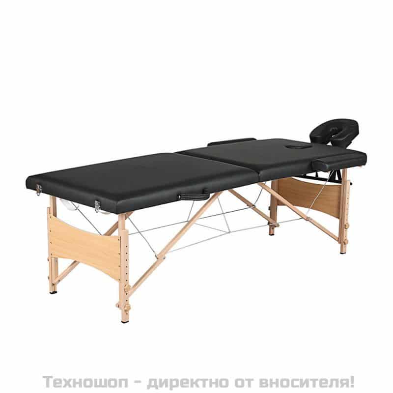 Евтина масажна кушетка, дървена конструкция, 2 зони – снимка 2