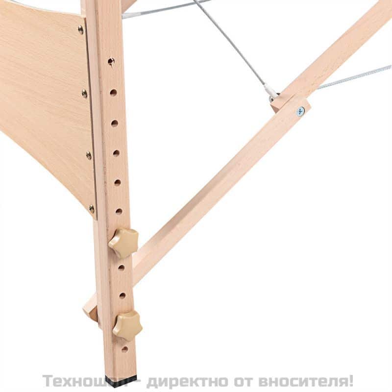 Евтина масажна кушетка, дървена конструкция, 2 зони – снимка 8