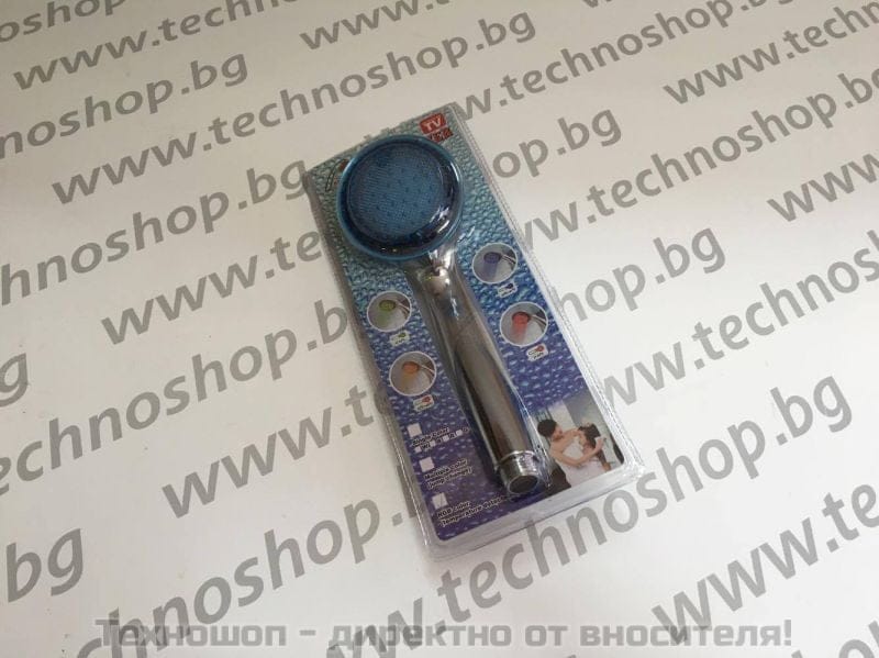СВЕТЕЩА LED ДУШ СЛУШАЛКА 3 ЦВЯТА С 12 ДИОДА – снимка 3