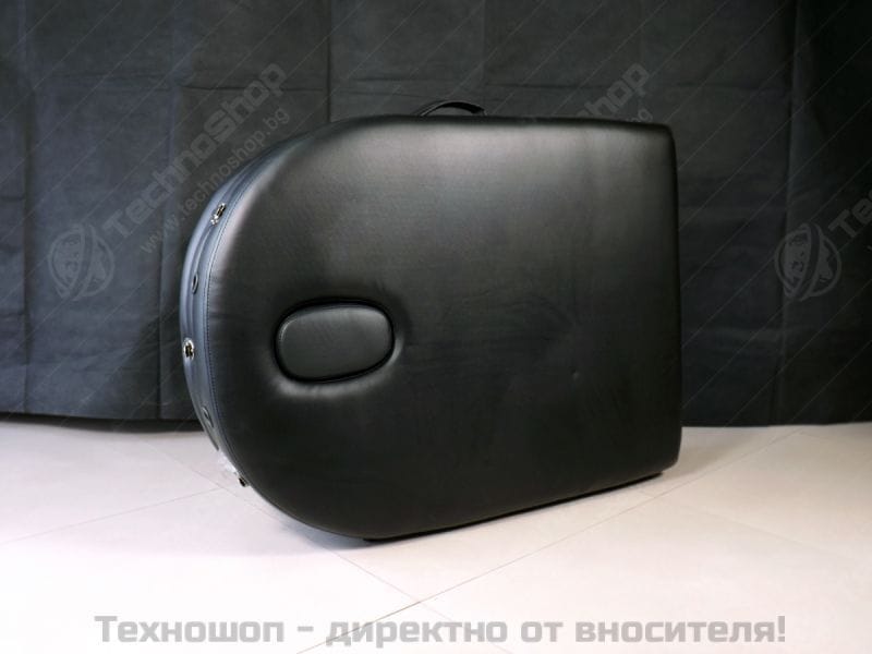 ОВАЛНА ТРИСЕКТОРНА ДЪРВЕНА МАСАЖНА КУШЕТКА - MSG-PRO OVAL 3 - Черен цвят