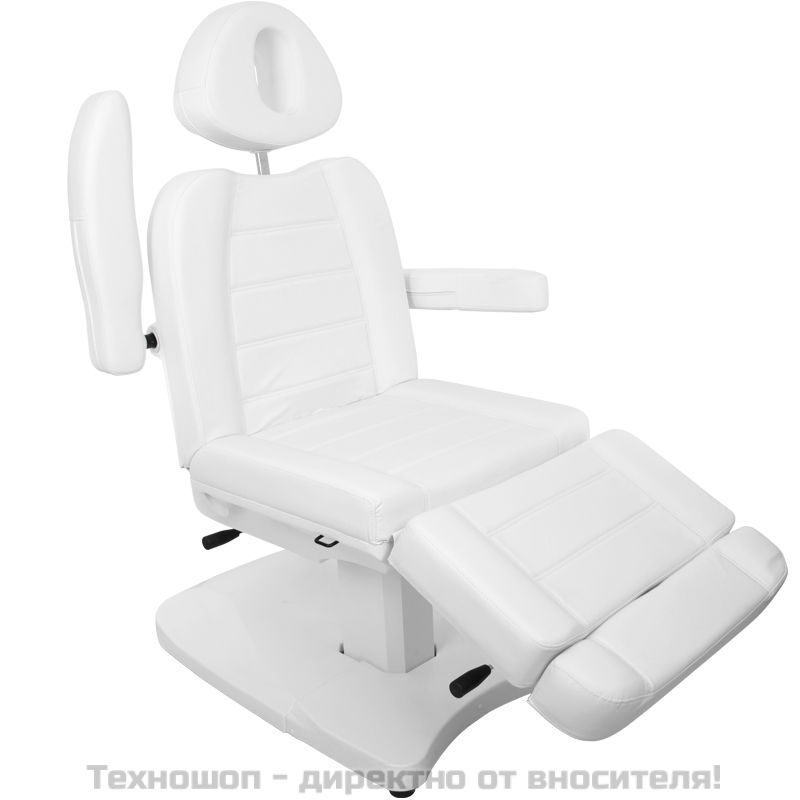 Електрически козметичен стол с 2 мотора - бял Azzurro 80A – снимка 4