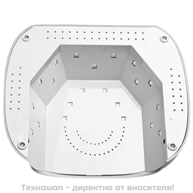Козметична лампа за изсушаване на лак с таймер и сензор - червена UV Dual LED 36W – снимка 2