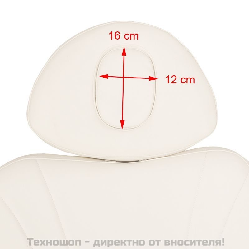 Електрически козметичен стол с 4 мотора - бял Azzurro 872 – снимка 2