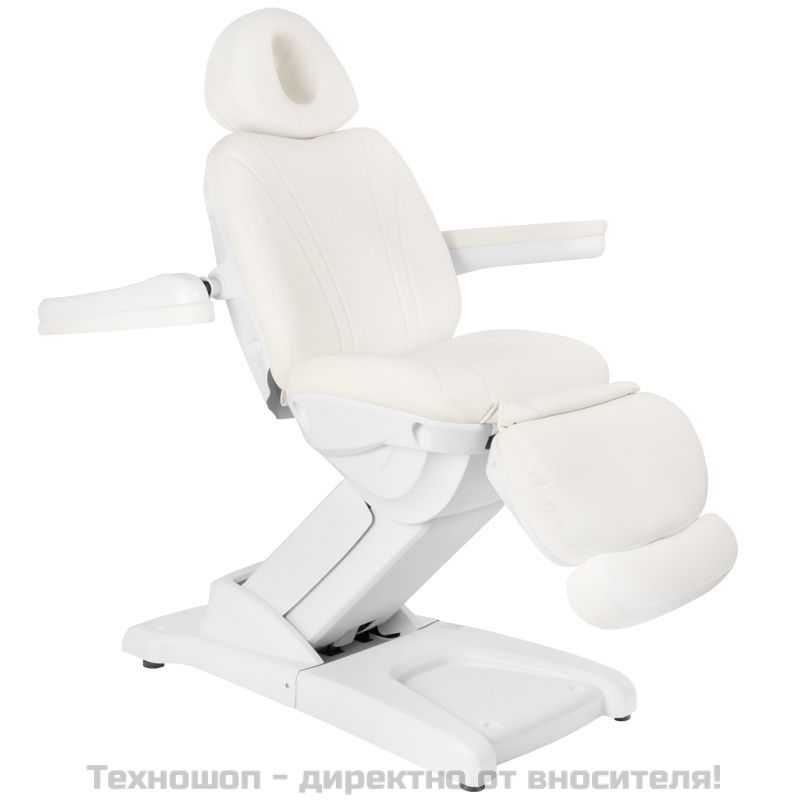 Електрически козметичен стол с 4 мотора - бял Azzurro 872 – снимка 3