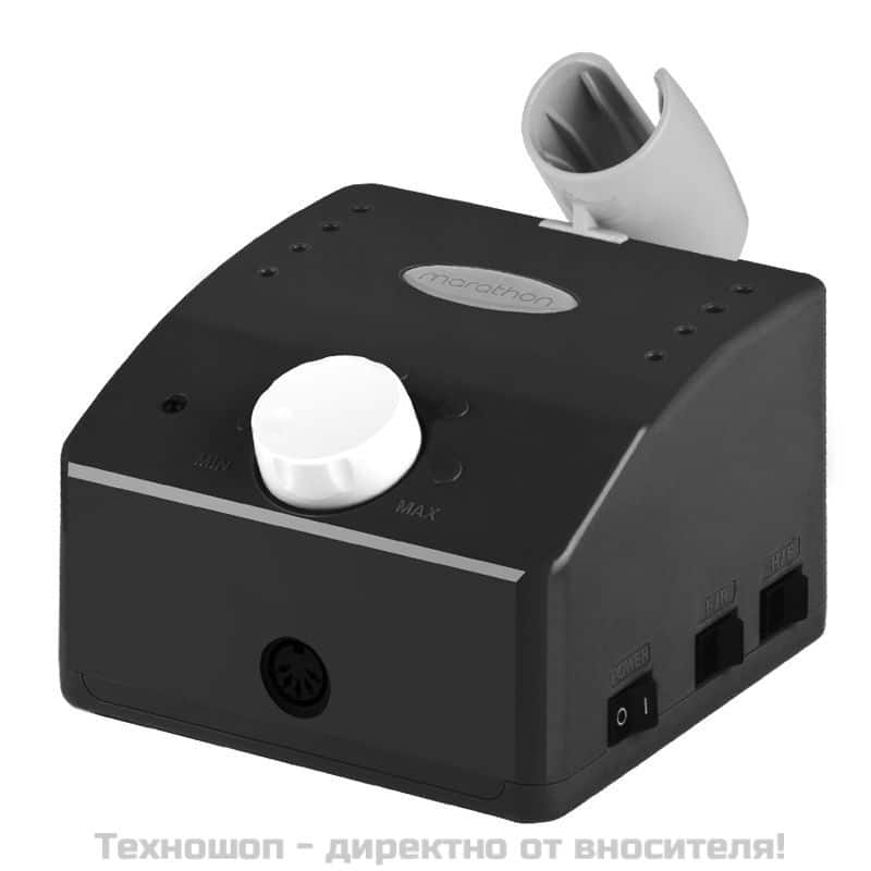 Електрическа пила за нокти - черна Saeyang Marathon K35 Cube + H20 – снимка 2
