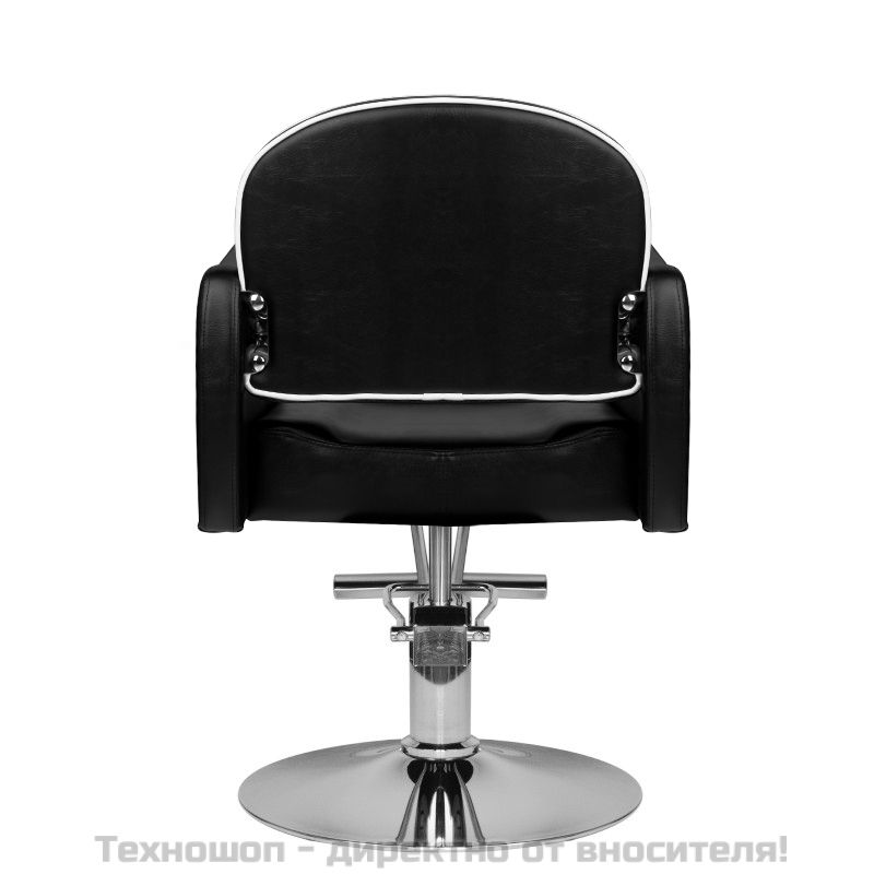 Фризьорски стол - черен Hair System HS24 – снимка 2