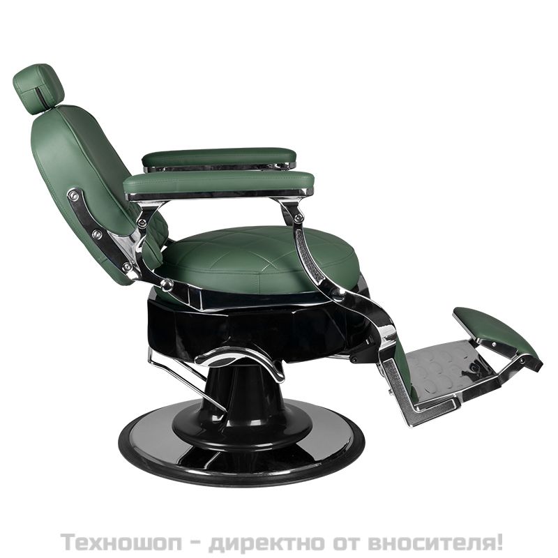 Бръснарски стол - зелен Gabbiano Vito – снимка 4