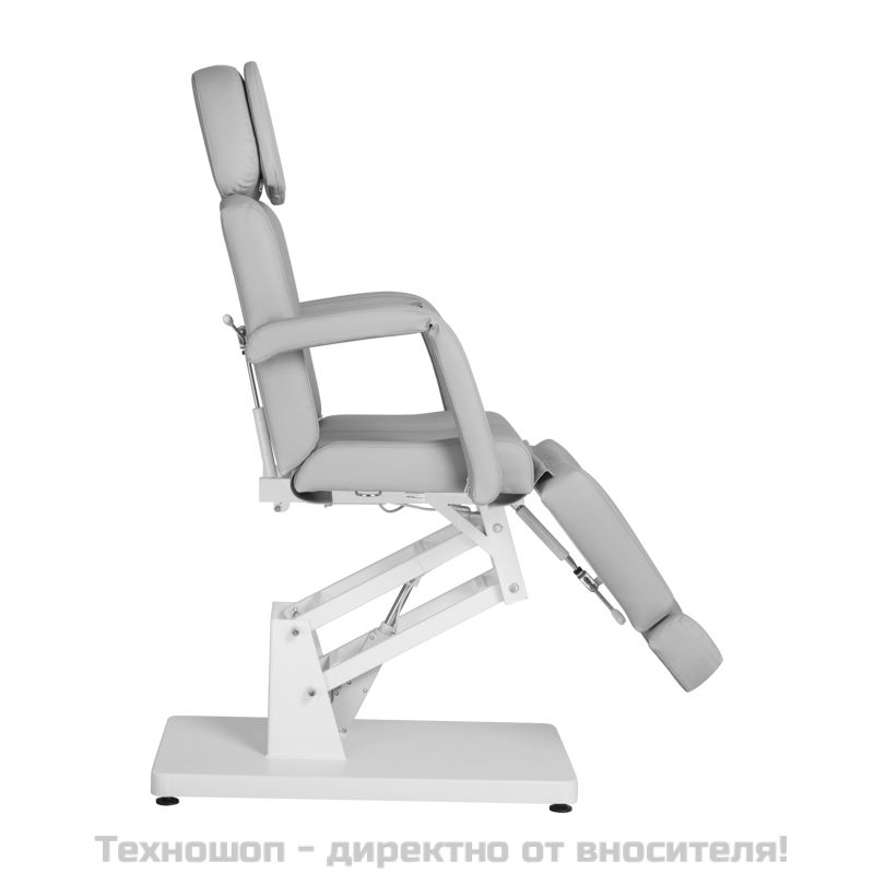 Електрически козметичен стол с 1 мотор - сив Basic 171 – снимка 2