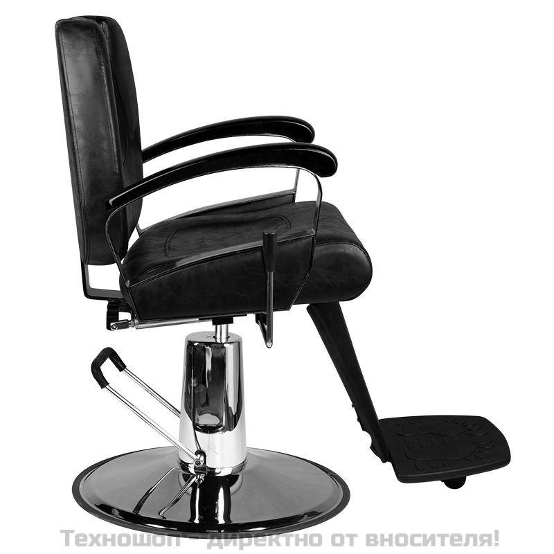 Бръснарски стол - черен Hair System SM101 – снимка 4