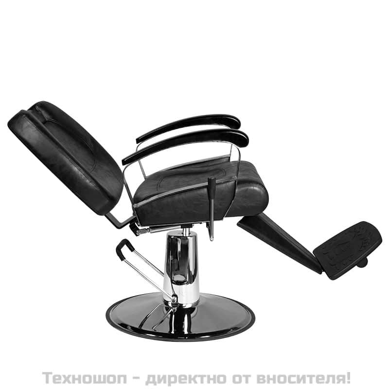 Бръснарски стол - черен Hair System SM101 – снимка 5