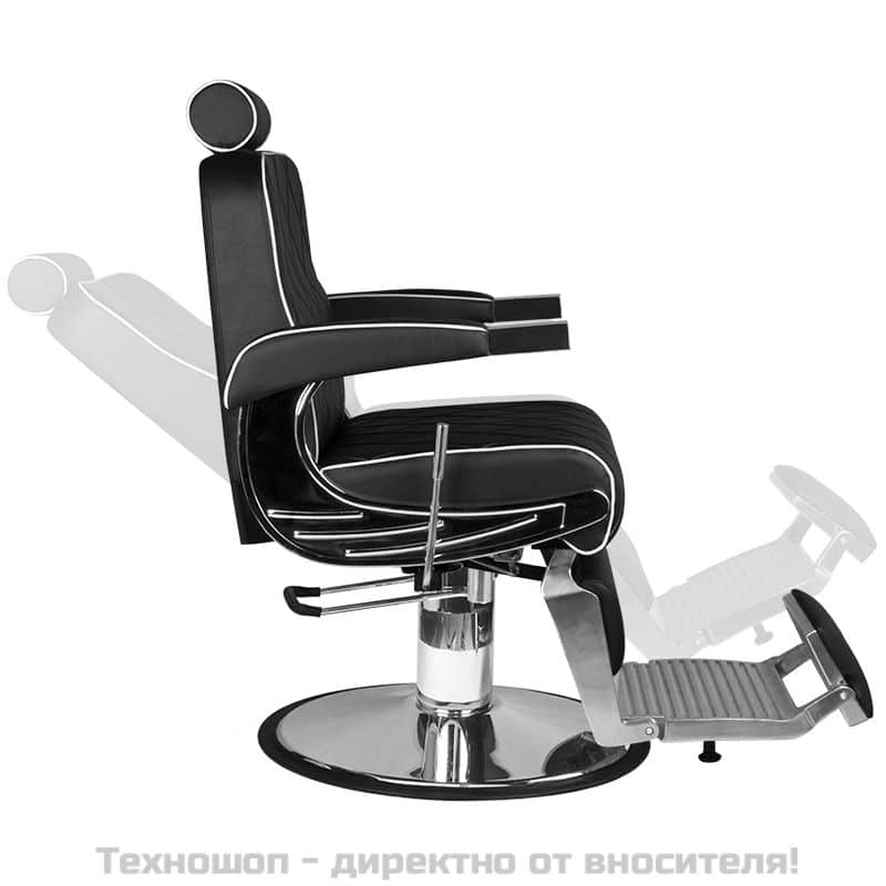 Бръснарски стол - черен Hair System Imperial – снимка 4