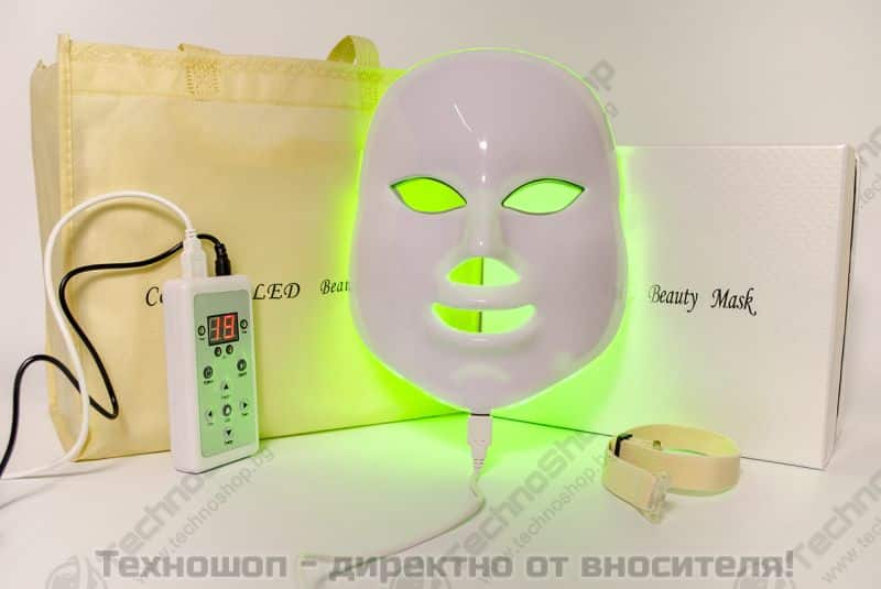 Козметична LED маска за лице - Маска за фотодинамична терапия – снимка 3