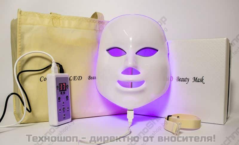 Козметична LED маска за лице - Маска за фотодинамична терапия – снимка 5