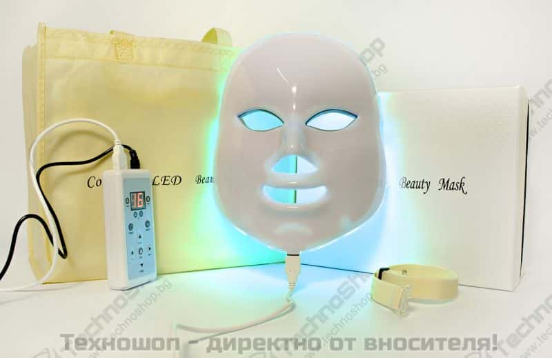 Козметична LED маска за лице - Маска за фотодинамична терапия – снимка 6