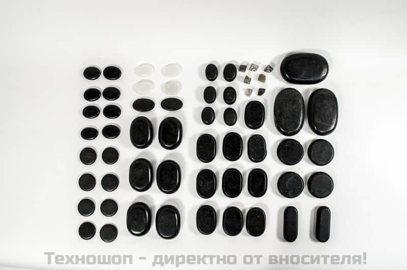 ВУЛКАНИЧНИ КАМЪНИ ЗА МАСАЖ В МЕТАЛЕН КУФАР - 60 БР. – снимка 5