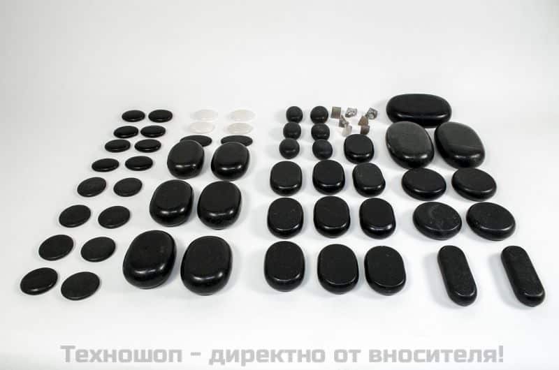 ВУЛКАНИЧНИ КАМЪНИ ЗА МАСАЖ В МЕТАЛЕН КУФАР - 60 БР. – снимка 6