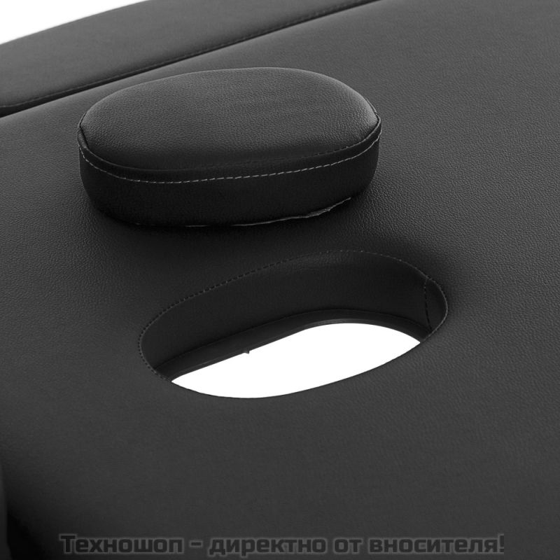 Алуминиева двусекторна масажна кушетка - Черен цвят – снимка 11