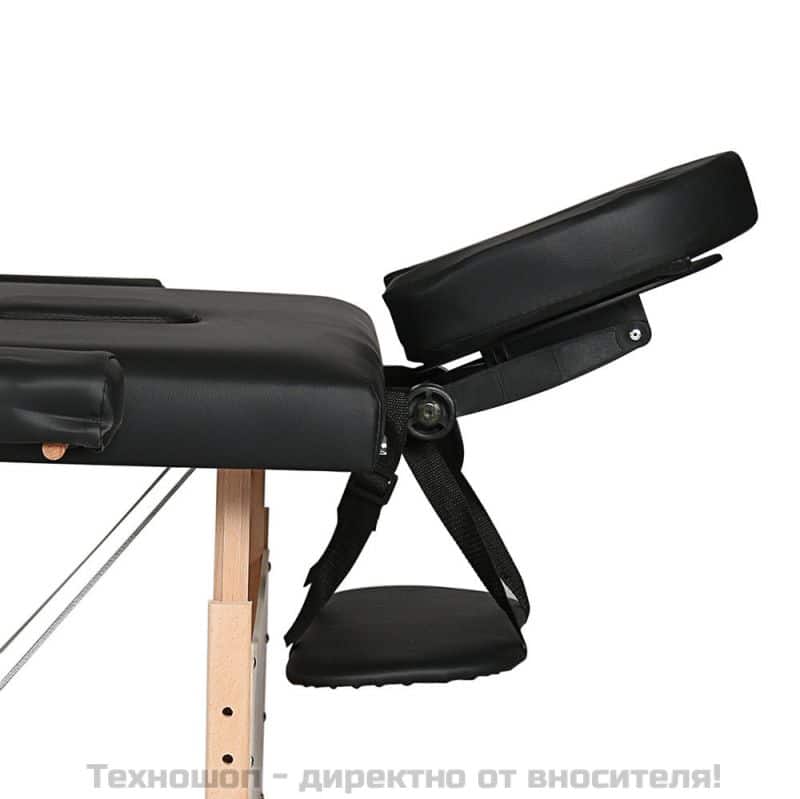 Двусекторна масажна кушетка MSG-PRO Standart 2 - черен цвят – снимка 4