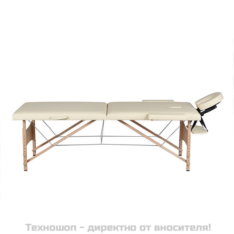 Двусекционна масажна кушетка "MSG-PRO Standart" 2 - Кремав цвят – снимка 7