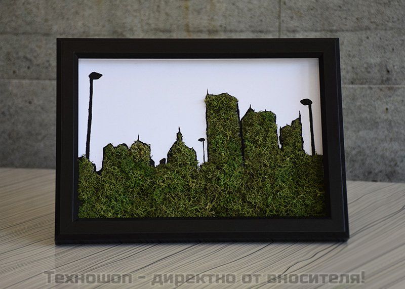 "CITYSCAPE" - картина от Скандинавски полярен мъх – снимка 2