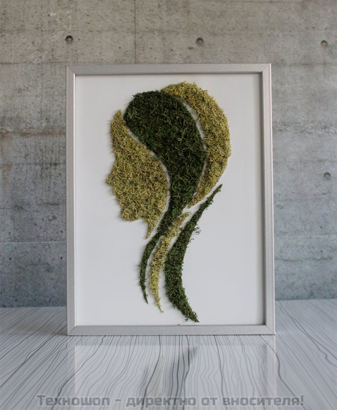 "GREEN LADY" - картина от жив полярен мъх – снимка 4