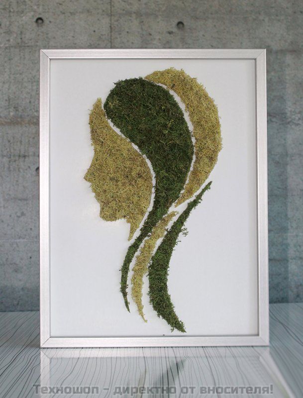 "GREEN LADY" - картина от жив полярен мъх – снимка 5