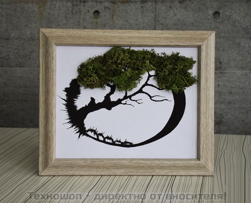 "MYSTIC TREE" - картина от Скандинавски полярен мъх – снимка 2