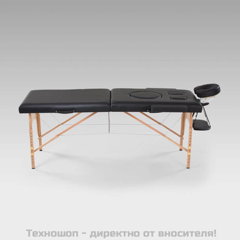 Масажна кушетка за бременни - Черен цвят – снимка 3