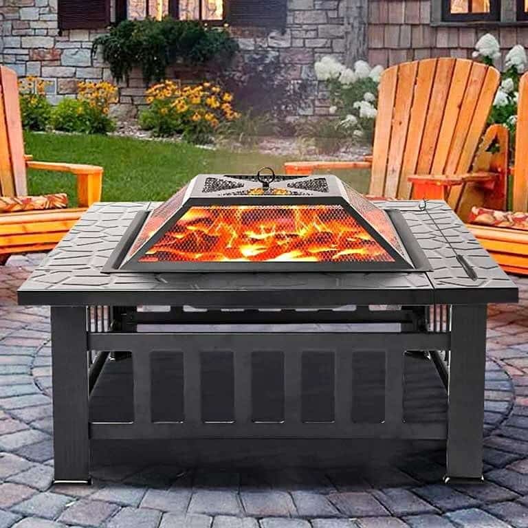Нова 3в1 маса 'Fire Pit' - BBQ, камина, ледарка – снимка 5