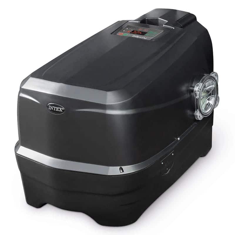 Надуваемo джакузи с водни и въздушни струи INTEX 28458 PureSpa Bubble Deluxe, тъмно сиво – снимка 2